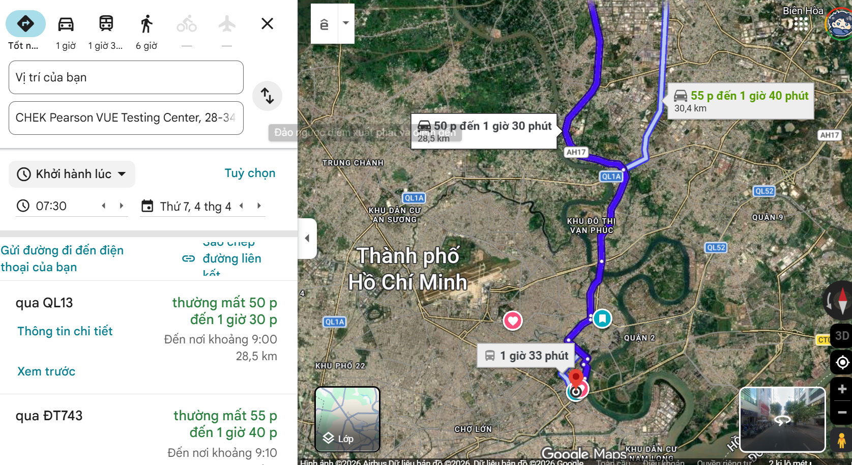Map to Pearson VUE